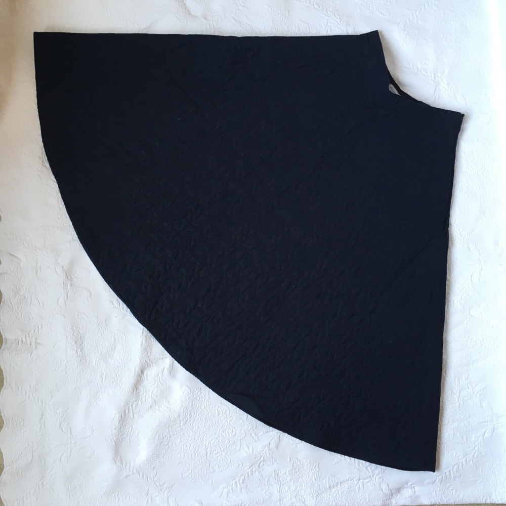 Uniqlo x JW Anderson Navy Quilted Midi Skirt Sz 6